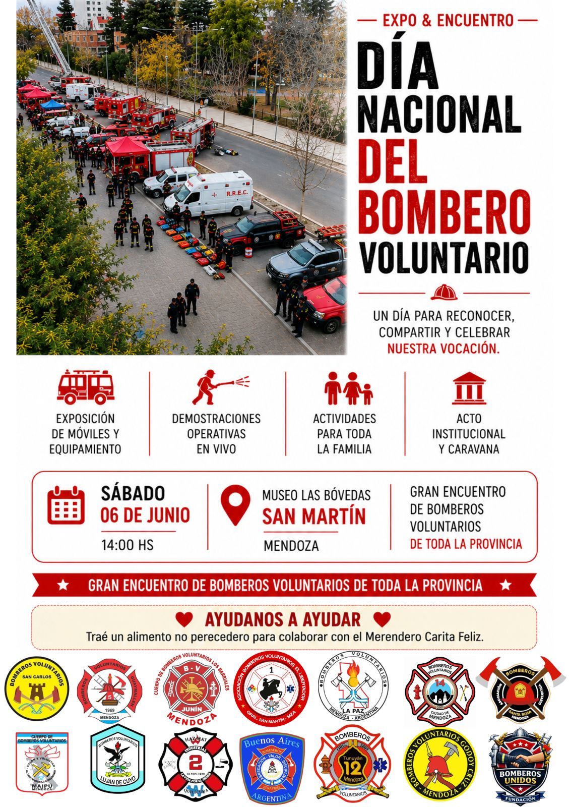 SAN MARTÍN SERÁ SEDE DE UNA GRAN MUESTRA REGIONAL POR EL DÍA DEL BOMBERO VOLUNTARIO