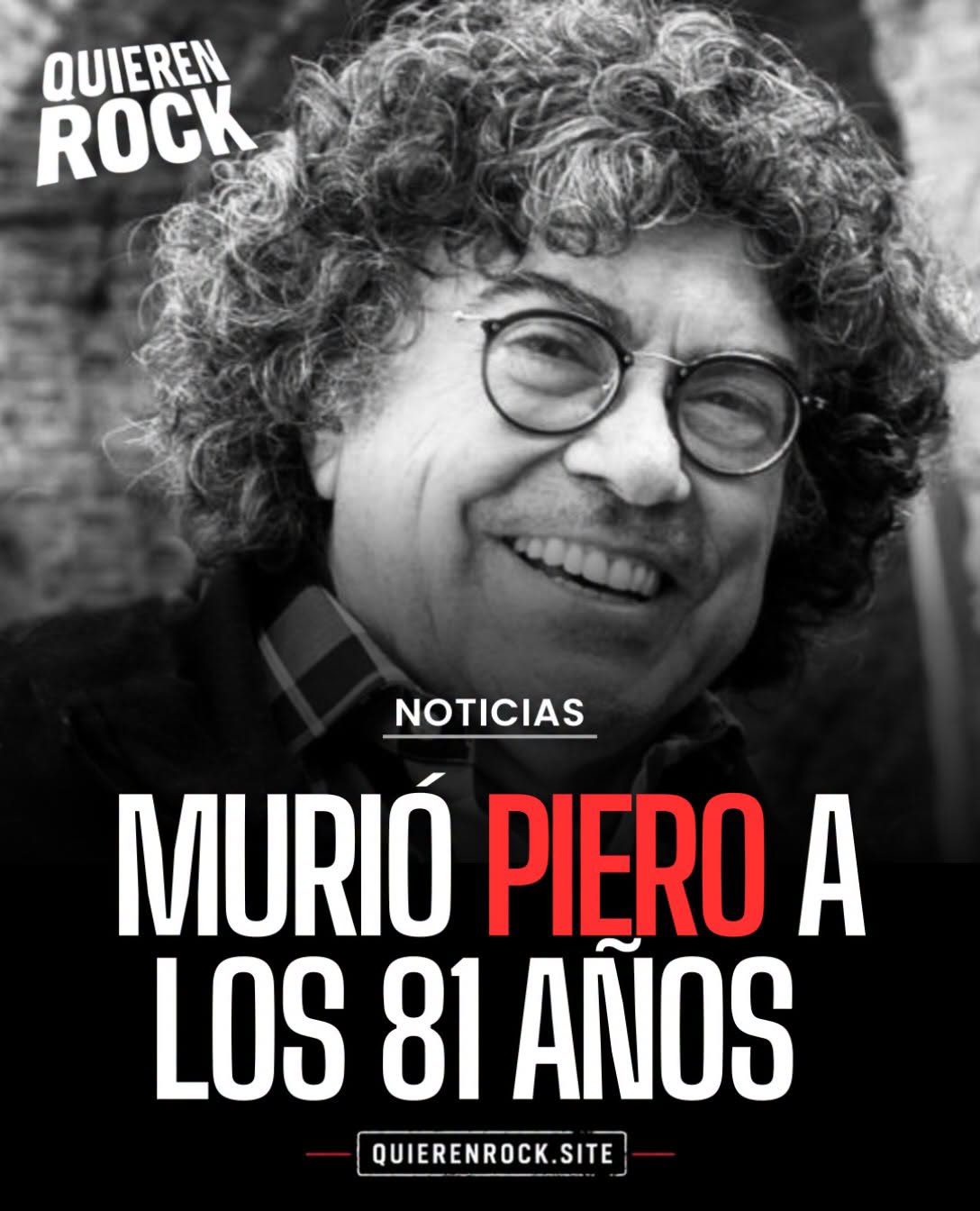 Murió Piero. Tenía 81 años.